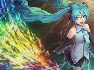 动漫 动漫少女 插画 初音