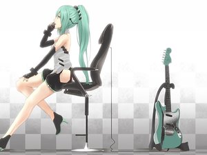 动漫 动漫少女 插画 可爱 初音