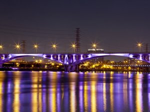 风景 旅游 中国 台湾 台北 夜景 大桥