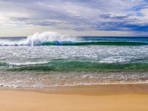 风景 海洋 沙滩 浪花