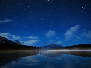 安卓风景 自然 湖泊 星空手机壁纸