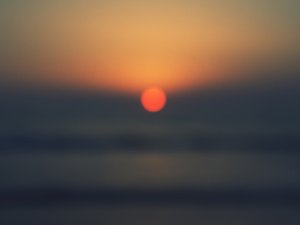 风景 落日 夕阳 地平线 海洋 大海 落日余晖