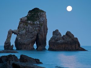 安卓风景 夜晚 月亮手机壁纸