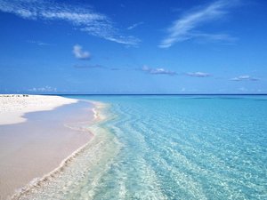 安卓风景 蓝天 白云 大海 蔚蓝手机壁纸