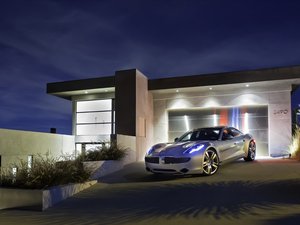 安卓Fisker Karma Hybrid 混合动力 跑车 汽车 宽屏手机壁纸