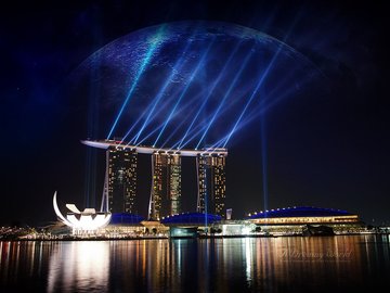 风景 自然风光 大自然 城市 建筑 夜晚 灯火阑珊