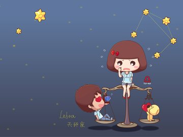 动漫 麦拉风 麦拉风星座壁纸 星座壁纸 天平座 天秤座