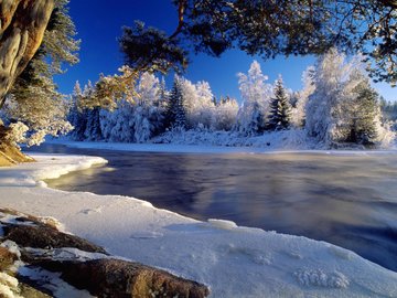 风景 雪景 湖泊 冰天雪地 mlgb