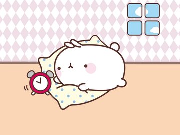 动漫 molang 可爱 手绘