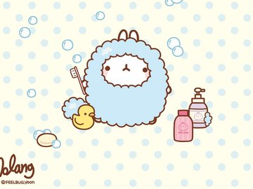 动漫 molang 可爱 手绘