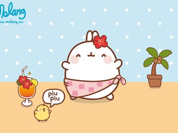 动漫 molang 手绘 可爱