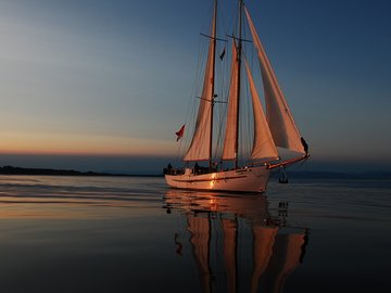 风景 海洋 帆船