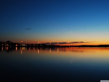 风景 城市 海滨 夜景