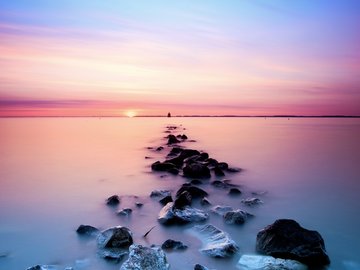 风景 自然 海洋 礁石