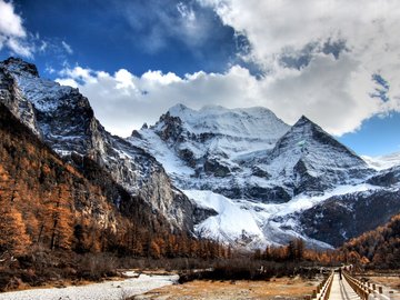 风景 自然 雪山