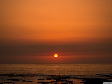 风景 摄影 大海 日出