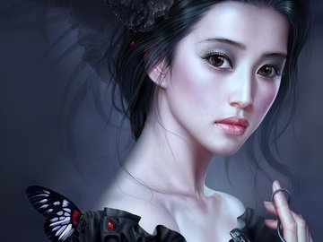 游戏 游戏角色 游戏美女 插画 Cg图