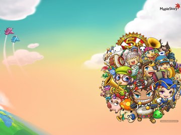 冒险岛 MapleStory 游戏 宽屏 卡通 可爱