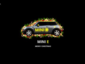 MINI E 圣诞 黑色 汽车