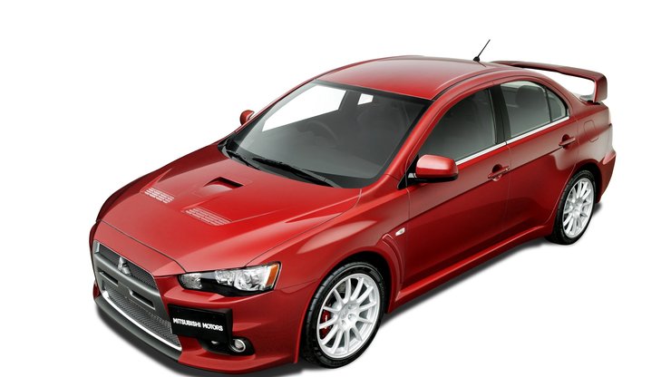 汽车 SUV 红色 三菱 lancer evo