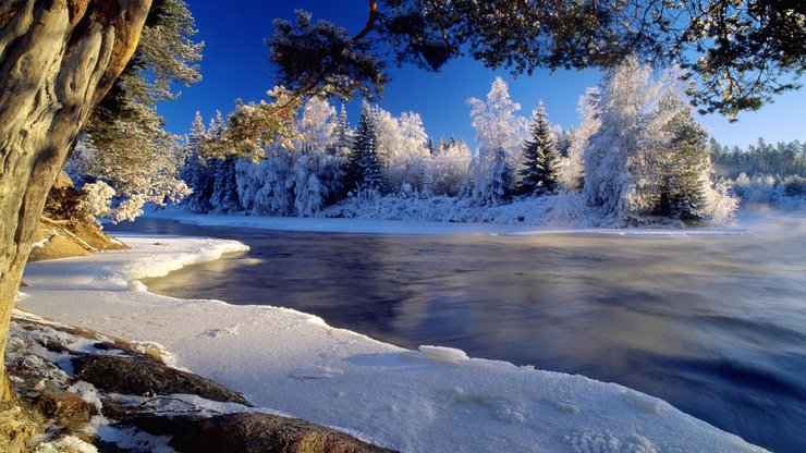 风景 雪景 湖泊 冰天雪地 mlgb