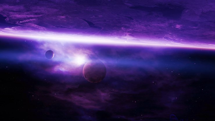 创意 星空 星云 紫色 星际
