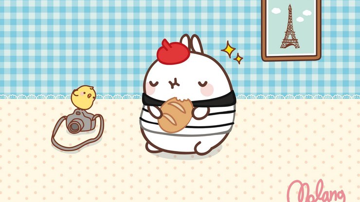 动漫 molang 卡通 卖萌 手绘