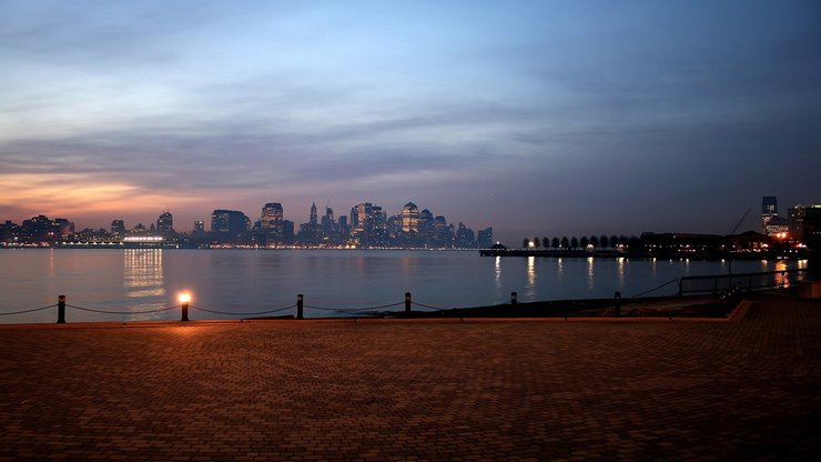 风景 城市 夜景 码头