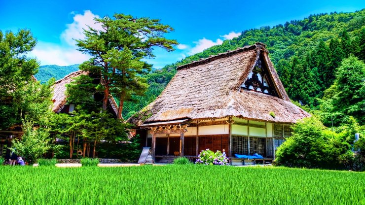 风景 草地 房屋 建筑 摄影