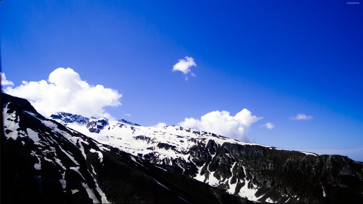 风景 高山 蓝天白云