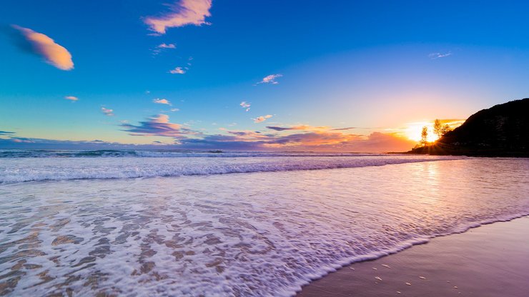 风景 海洋 沙滩 浪花