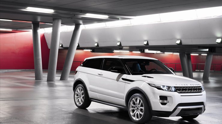 汽车 SUV 白色 路虎 Evoque