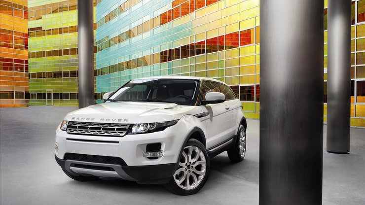 汽车 SUV 白色 路虎 Evoque