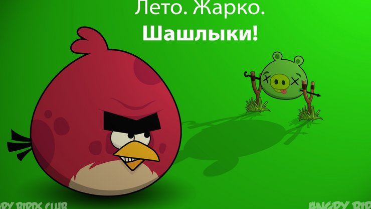 愤怒的小鸟 Angry Birds 可爱 卡通 游戏 宽屏