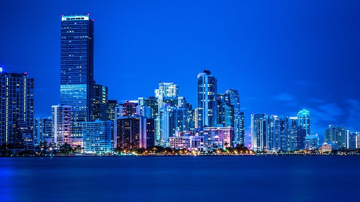 风景 城市风景 佛罗里达州 夜色迷人 宽屏