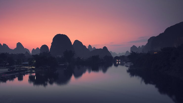 安卓手机风景 自然风光 大自然 一曲渔歌 船 意境高清壁纸