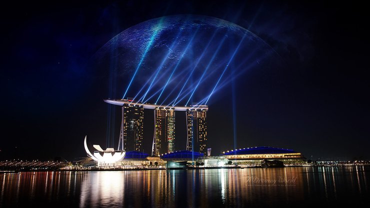安卓手机风景 自然风光 大自然 城市 建筑 夜晚 灯火阑珊高清壁纸