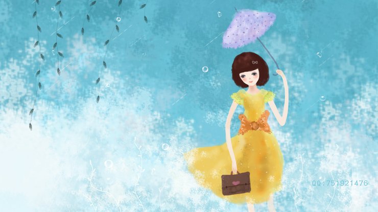 安卓手机动漫 卡通 插画 手绘 可爱 梦里飞插画高清壁纸