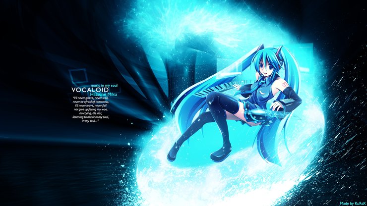安卓手机动漫 初音 少女高清壁纸