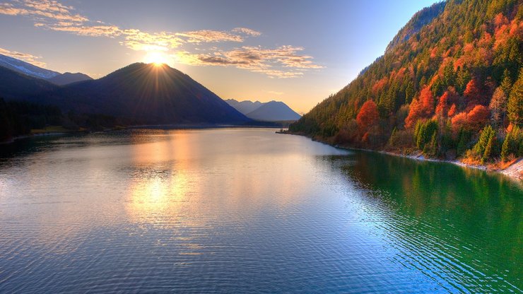 安卓手机风景 自然 河流 山脉高清壁纸