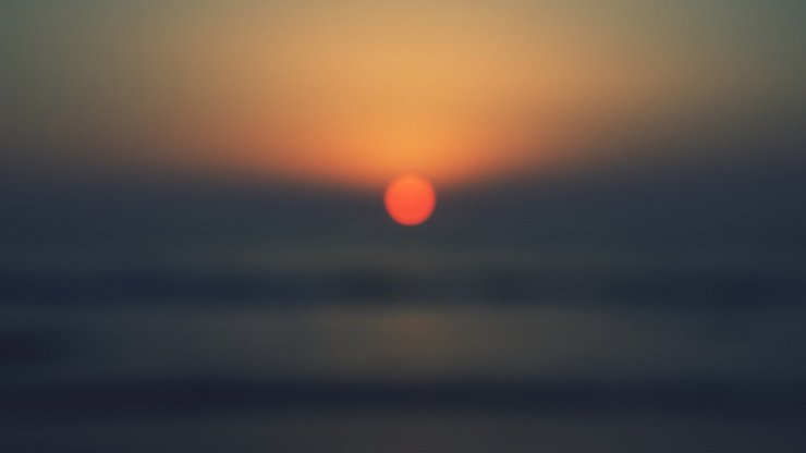安卓手机风景 落日 夕阳 地平线 海洋 大海 落日余晖高清壁纸