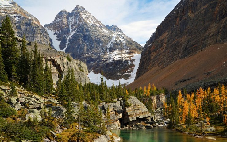 安卓风景 风光 大自然 美景 旅游 加拿大 幽鹤 国家公园手机壁纸
