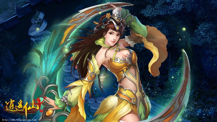 安卓手机游戏 游戏角色 游戏场景 插画 逍遥游 游戏美女高清壁纸