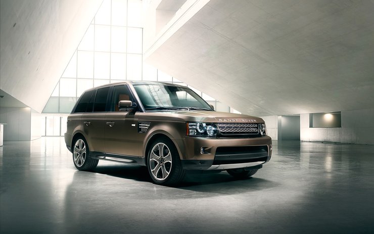 安卓手机汽车 SUV 金色 路虎 发现4高清壁纸