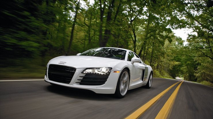 安卓手机汽车 Audi R8 奥迪 跑车 宽屏高清壁纸