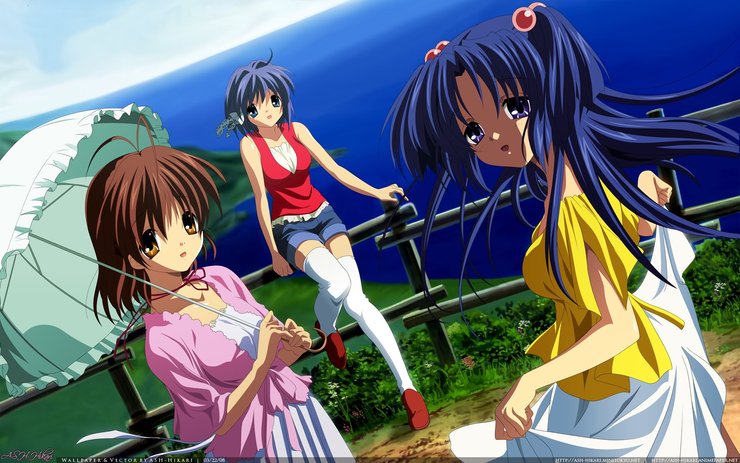 安卓手机动漫 CG 日本 CLANNAD 美少女 可爱 草泥马高清壁纸