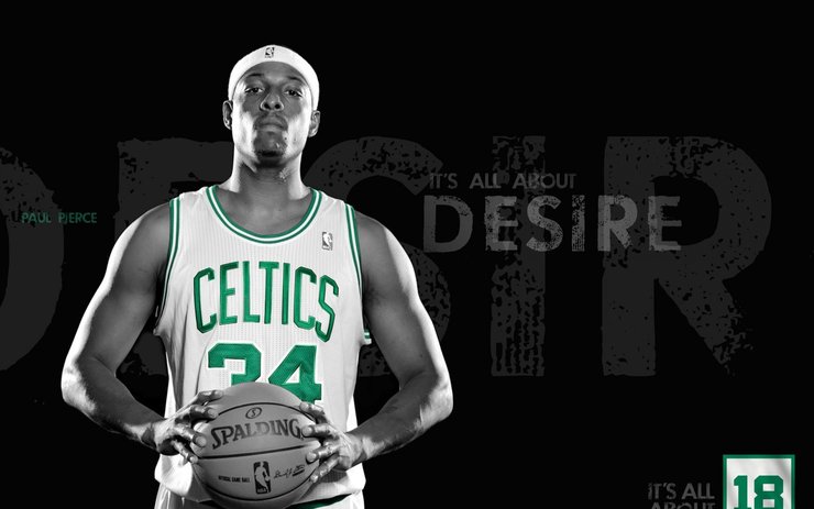 安卓手机体育 篮球 NBA 波士顿 凯尔特人队 皮尔斯高清壁纸