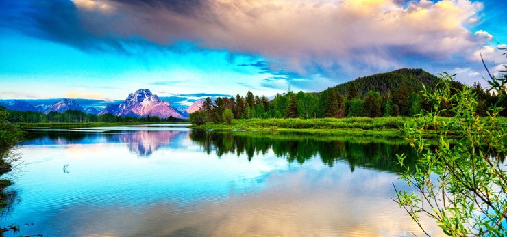 安卓手机超宽 全景 风景 春意盎然 mlgb高清壁纸