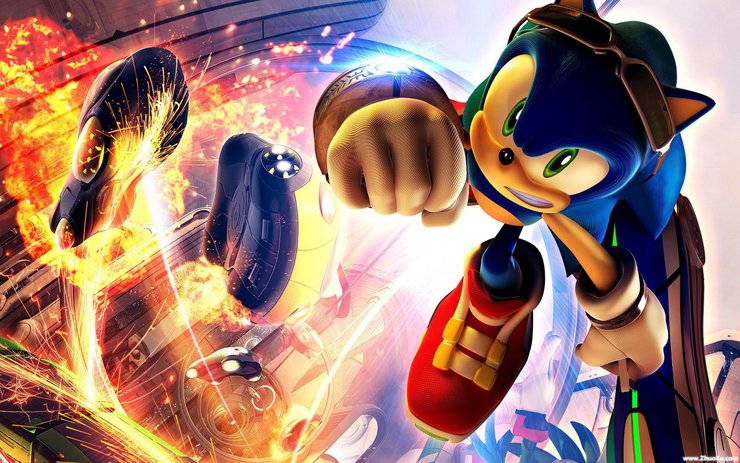 安卓手机索尼克 竞速 超音速 Sonic Riders 游戏 卡通高清壁纸