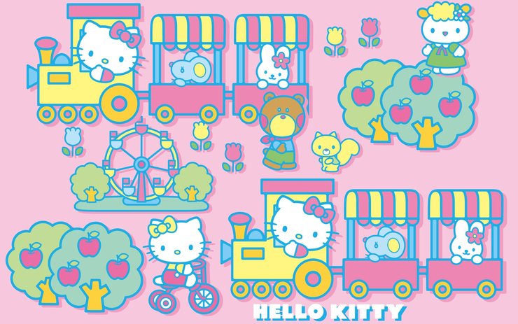 安卓手机Hello Kitty 可爱 卡通 宽屏高清壁纸
